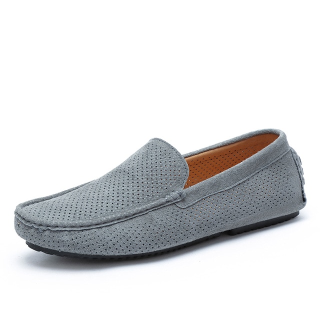 Summer Men Loafers Genuine Leather Casual Shoes Slip On Driving Shoes image 4