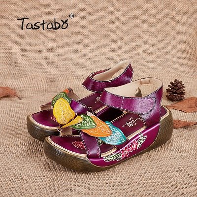 Women Sandals Genuine Leather Gladiator Sandals Women Shoe Flat Casual Shoe Handmade Sandals Female image 5