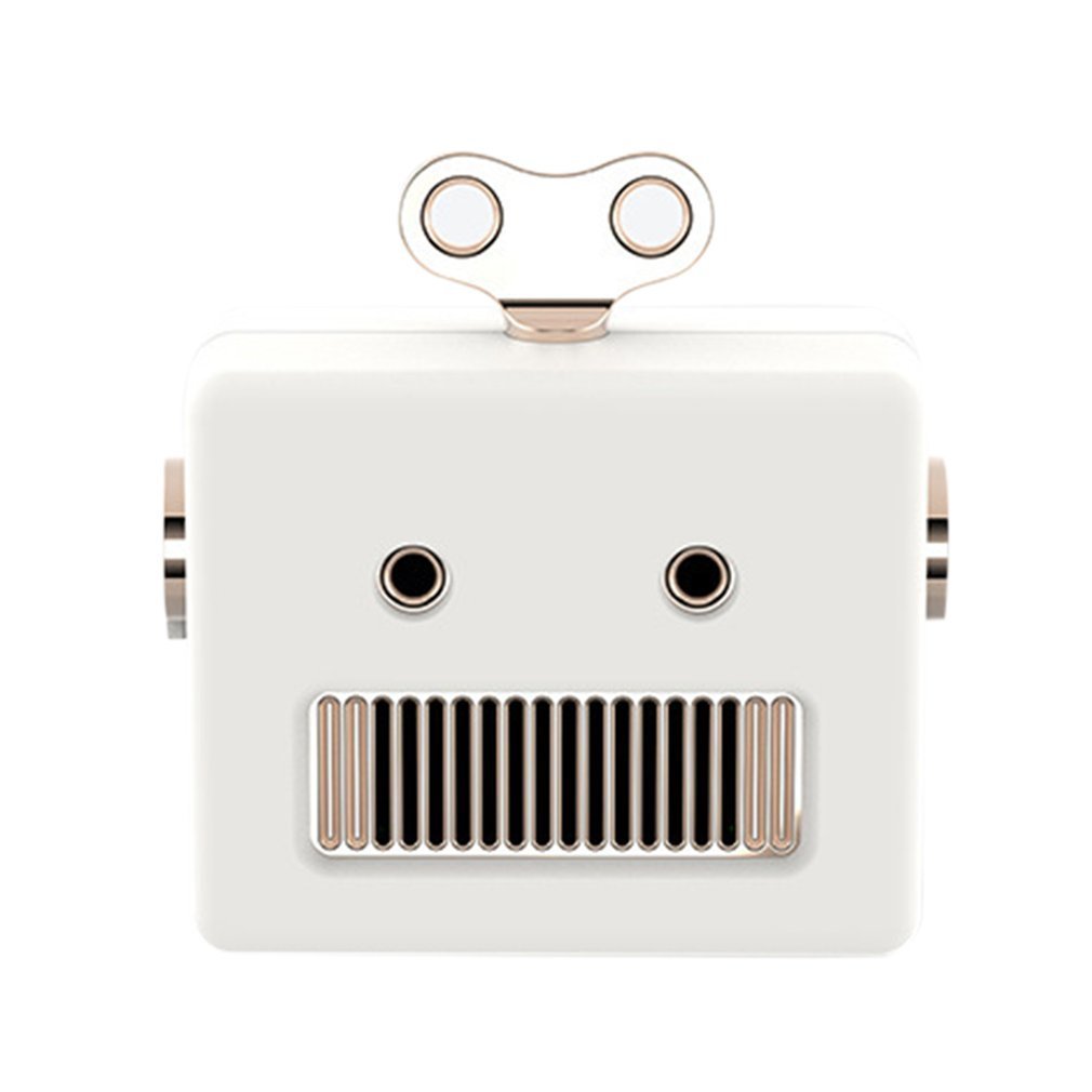 Portable Retro Robot Shape Bluetooth Speaker Cartoon Mini Outdoor Wireless Speaker HIFI Bass Column