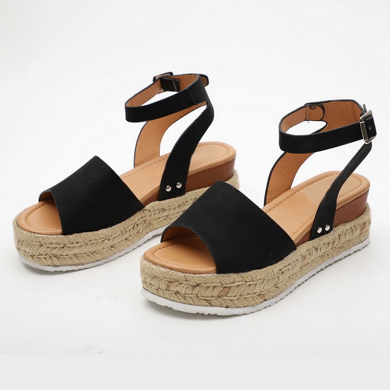 Leopard Wedges Sandals For Women High Heels Summer Shoes image 16