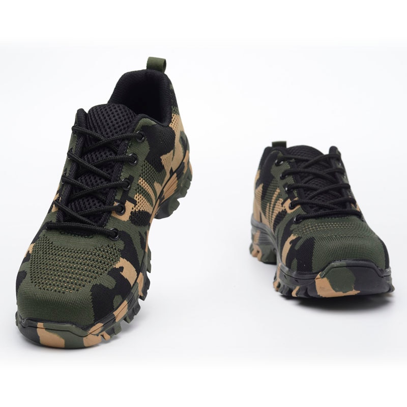 Steel Toe Safety Boots Outdoor Breathable Safety Shoes For Men Puncture-Proof Workers Sneakers image 5