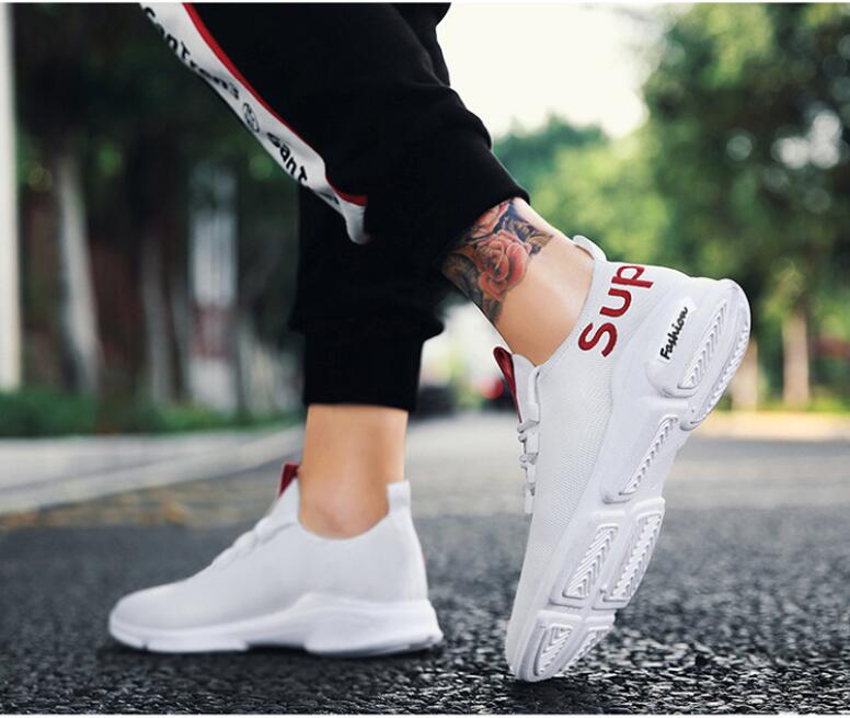 Men and Women Sneakers Outdoor Walking Lace up Breathable Mesh Super Light Jogging Sports Running Shoes image 8
