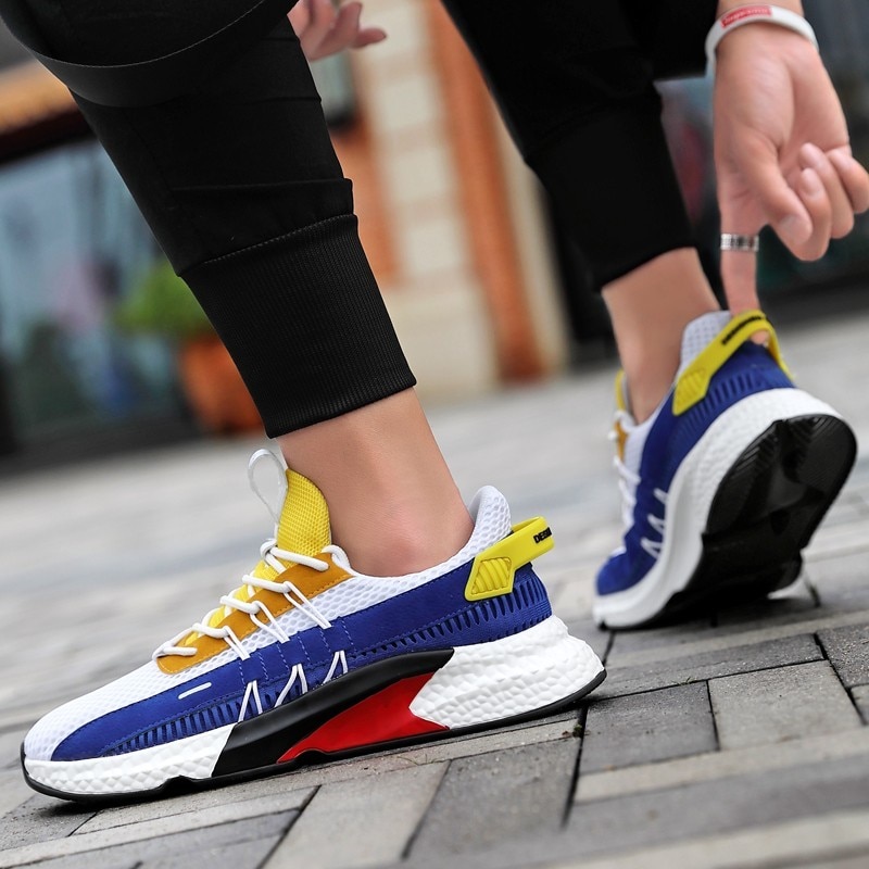 Sneakers Lightweight Comfortable Casual Shoes Zapatillas Hombre Colorblock Canvas Shoes image 5