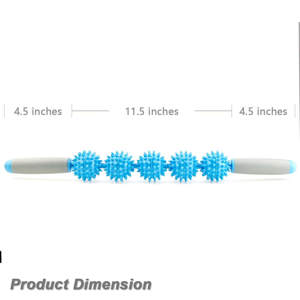 Top-down product dimension diagram showing 4.5-inch handles and 11.5-inch total length with five nodes evenly spaced