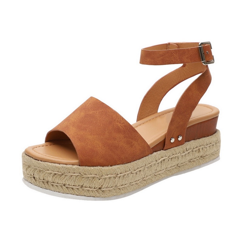 Leopard Wedges Sandals For Women High Heels Summer Shoes image 17