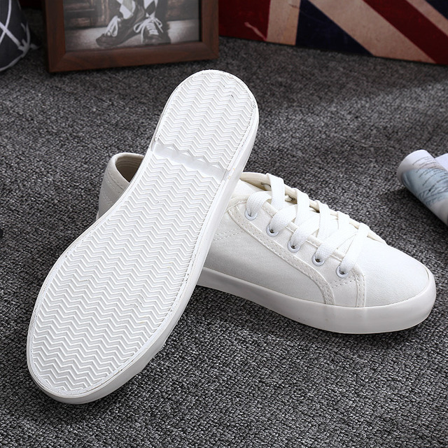 White Canvas Shoes Sports Tennis Women Shoes Autumn Flat Oxford Shoes Woman Female Wild Literary Shoes image 7
