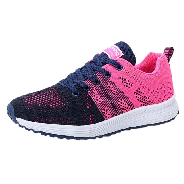 Sport Women Cushion Sports Shoes Outdoor Breathable Rose Mesh Sneakers image 3