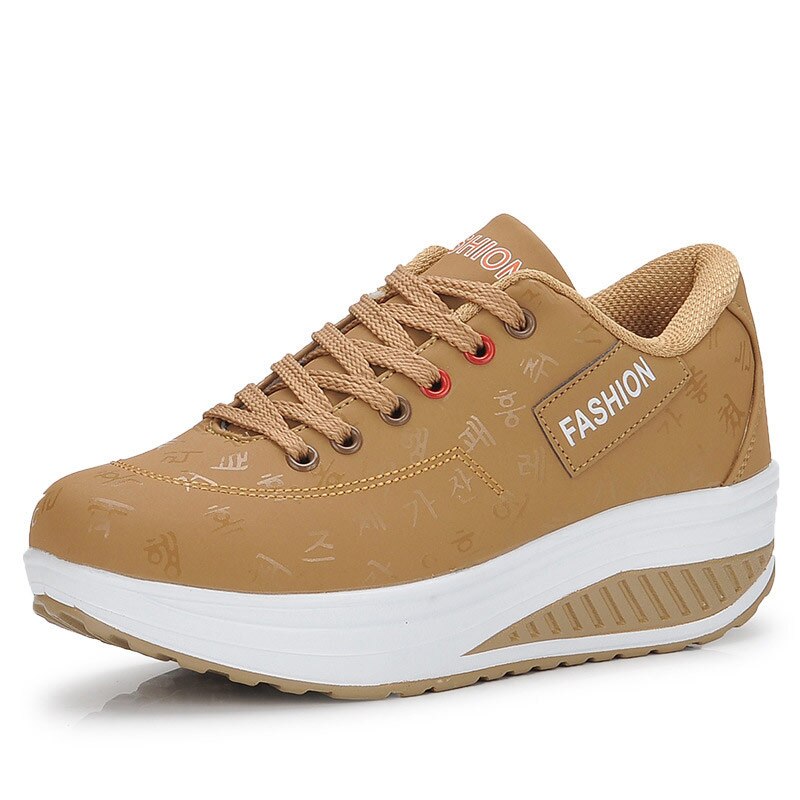 women running shoes sneakers female breathable thick bottom wedges outdoor image 7