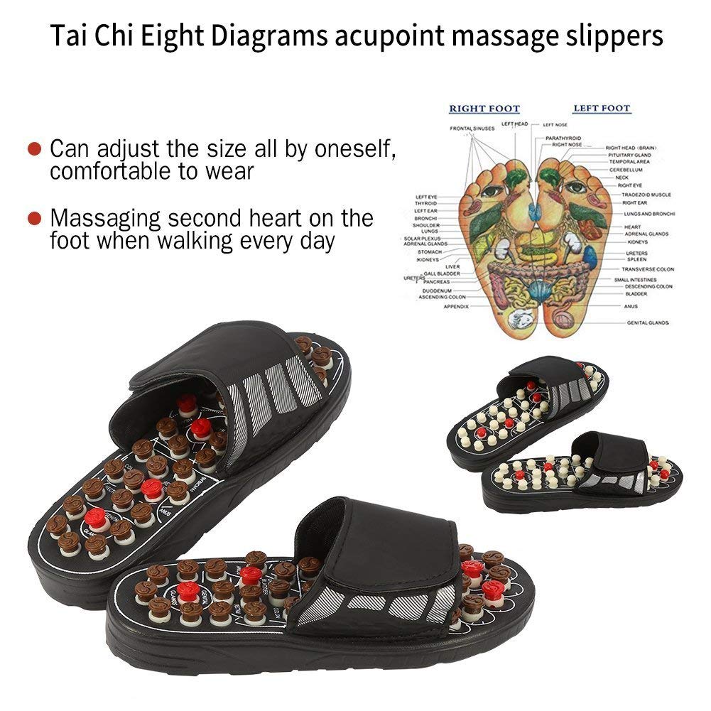Foot Massage Slippers Acupuncture Therapy Massager Shoes For Foot Acupoint Activating Reflexology Feet Care Massageador Sandal image 4