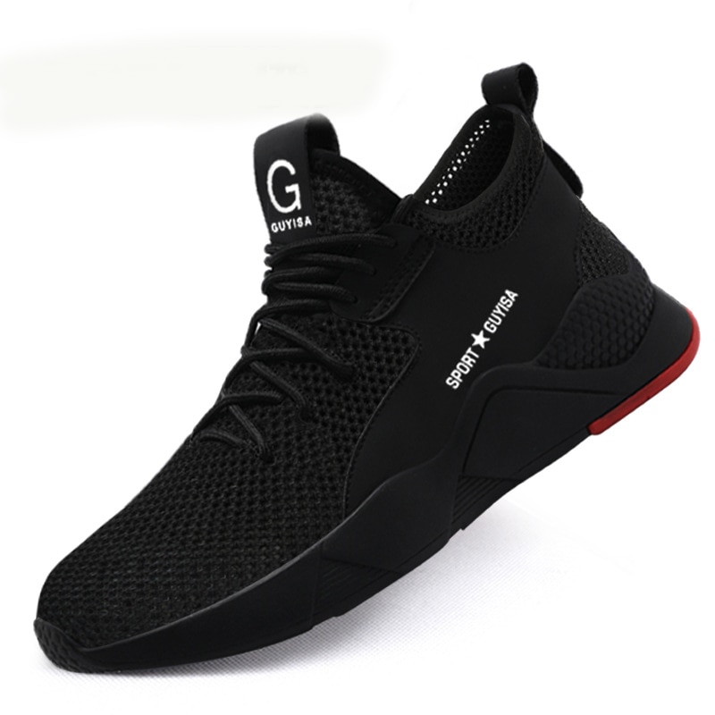 Mens Steel Toe Work Shoes Casual Breathable Outdoor Sneakers Puncture Proof Boots Comfortable Industrial Safety Shoe Men image 7