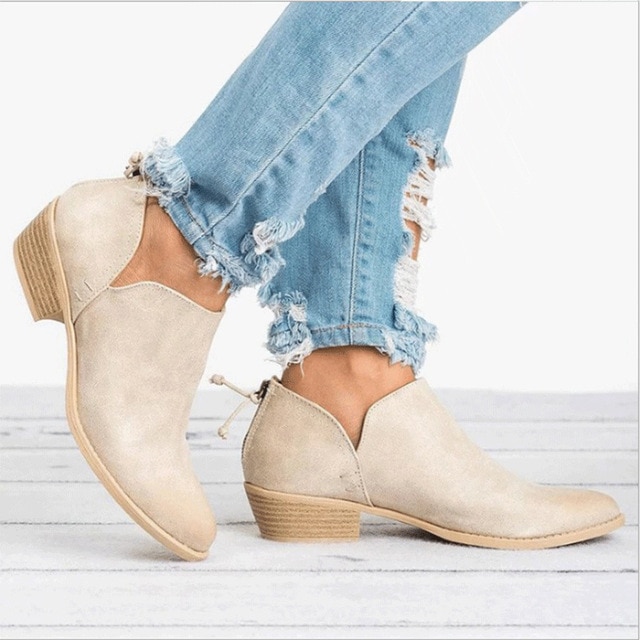 Women Winter Boots Slip On Women Causal Ankle Boots Platform Shoes image 4