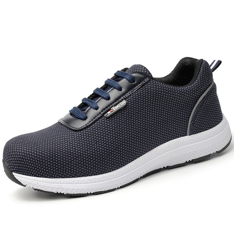 Men's Safety Shoes Men Steel Toe Cap Breathable Mesh Ultral Light Casual Shoes Labor Insurance Protective Steel Toe Work Shoes image 7