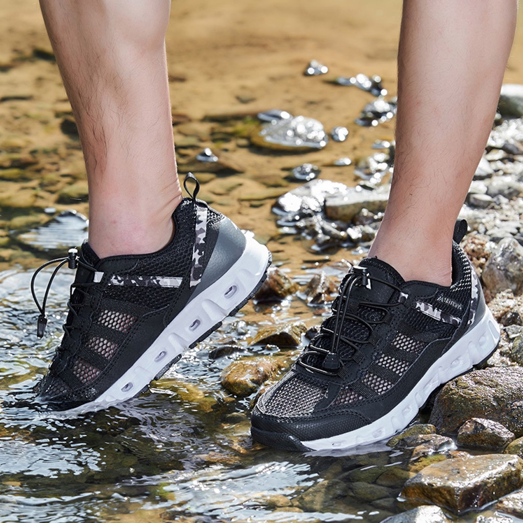 Men's Outdoor wading and quick drying shoes casual sports breathable non slip wear resistant upstream shoes image 9