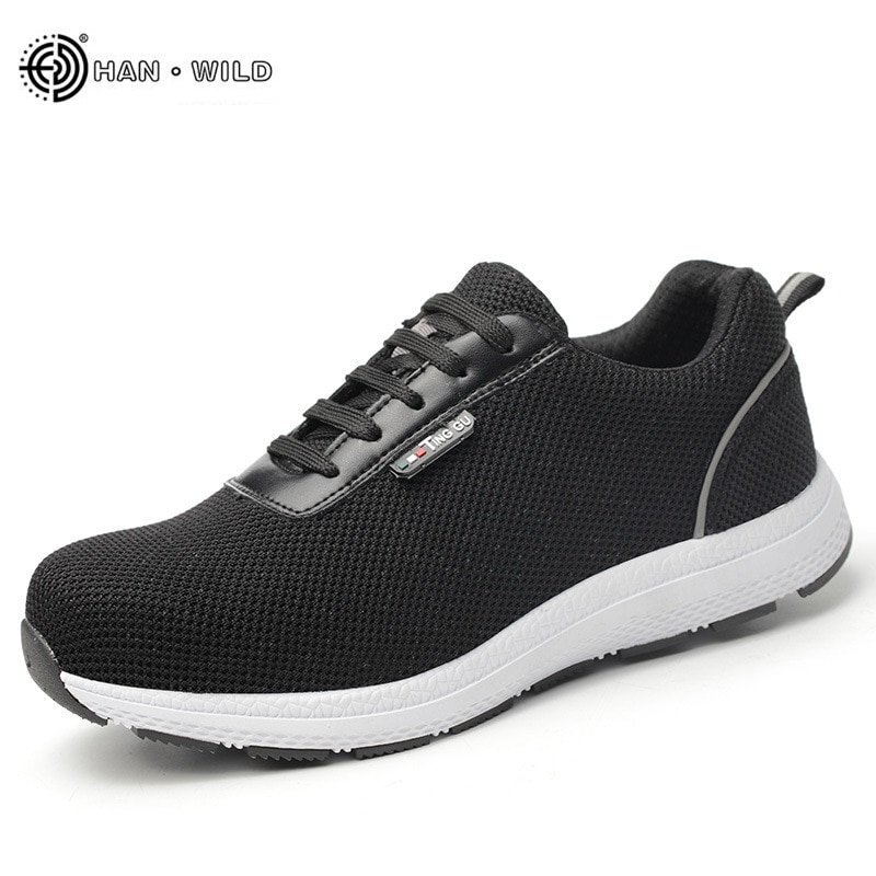 Men's Safety Shoes Men Steel Toe Cap Breathable Mesh Ultral Light Casual Shoes Labor Insurance Protective Steel Toe Work Shoes image 8