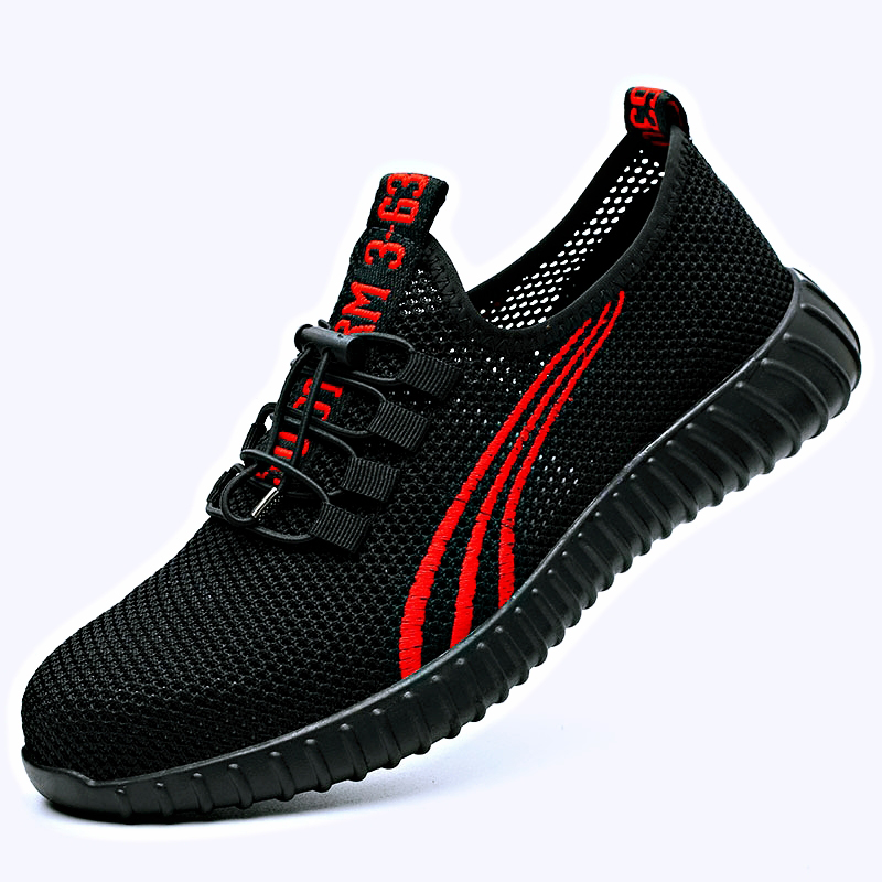 Men's Breathable Work Safety Shoes Men Outdoor Anti-slip Steel Puncture Proof Construction Safety Boots Shoes image 7