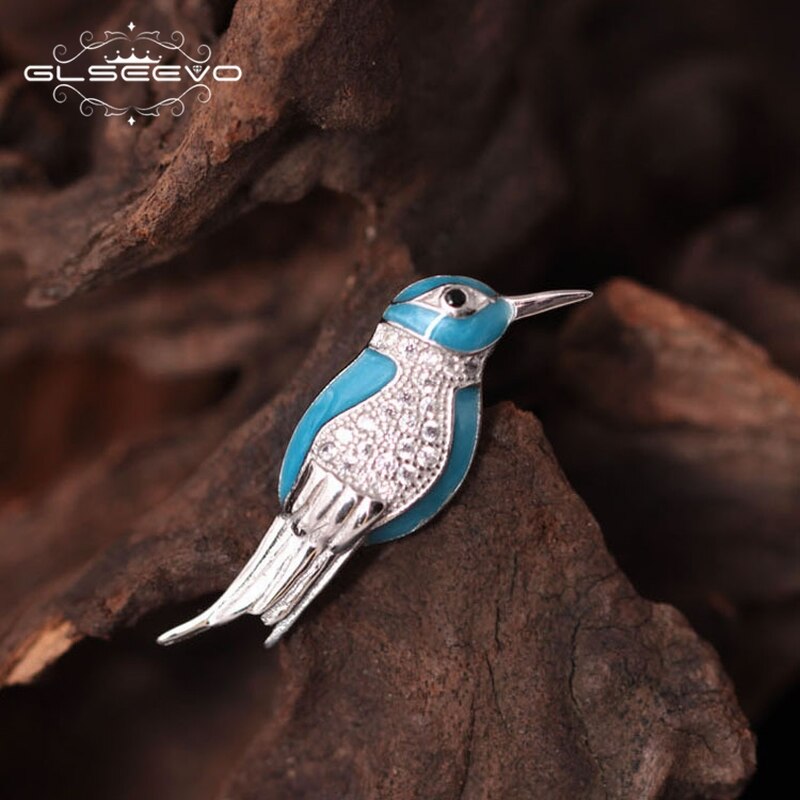 GLSEEVO Animal Brooches Luxury For Girls Daughter Gifts Cute Bird Brooch Broches De Mulheres De Luxo