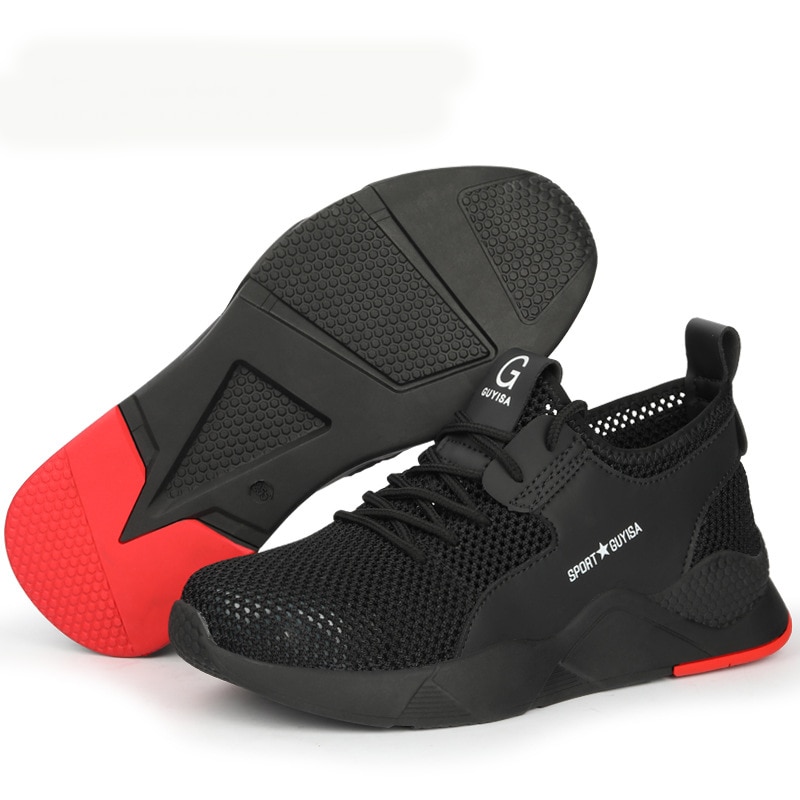 Mens Steel Toe Work Shoes Casual Breathable Outdoor Sneakers Puncture Proof Boots Comfortable Industrial Safety Shoe Men image 6