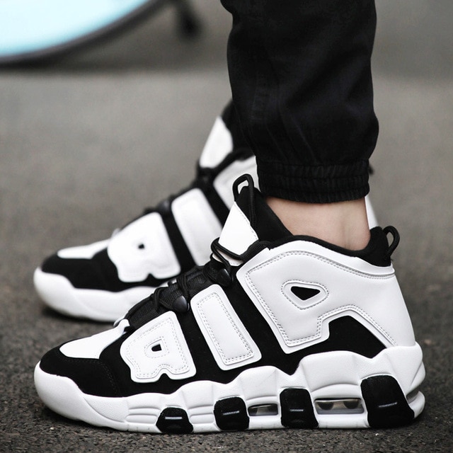 Basketball Shoes Men Air Sports Shoes High Tops Mens Basketball Sneakers Athletics Basket Shoes Chaussures de basket Black shoes image 4