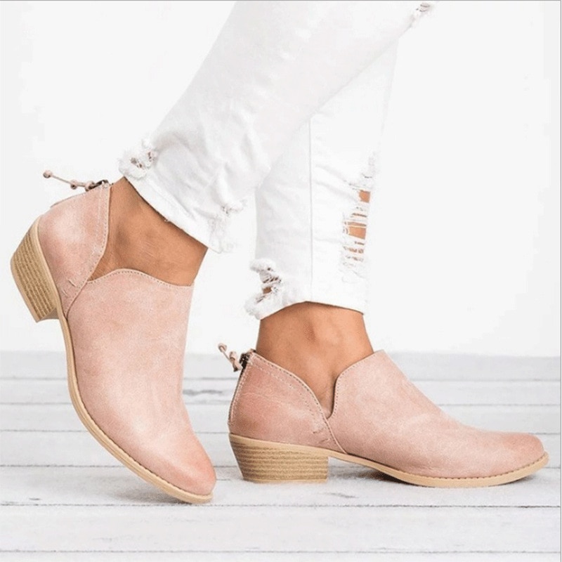 Women Winter Boots Slip On Women Causal Ankle Boots Platform Shoes image 8