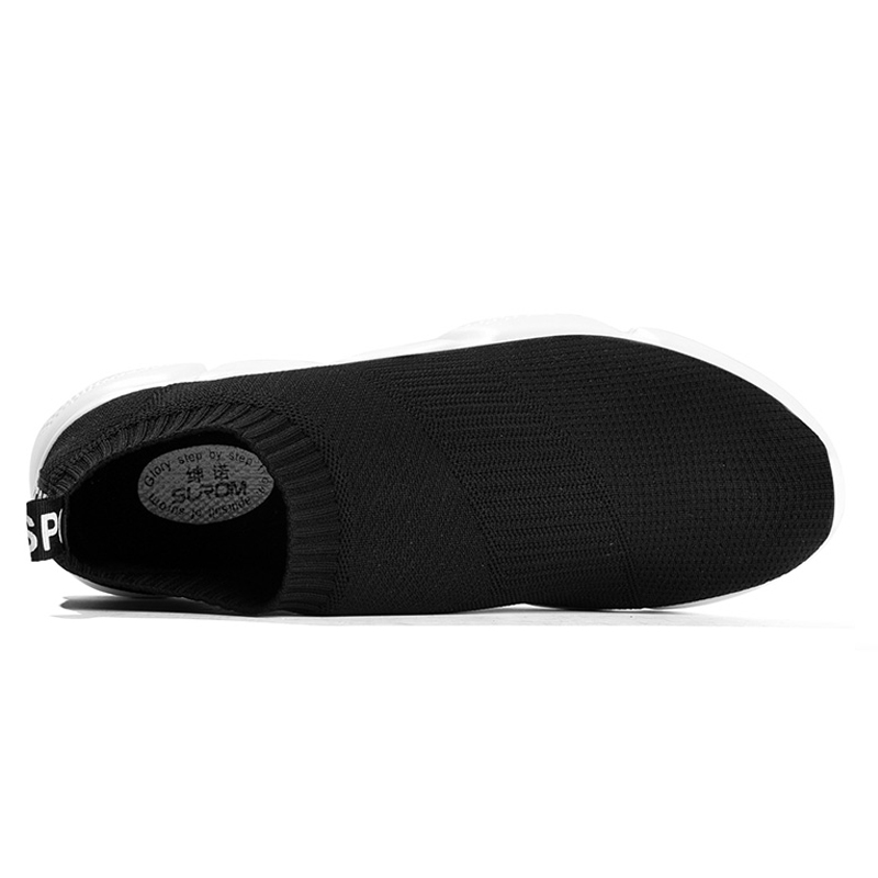 Men's Casual Shoes Lightweight Slip on Socks Sneakers Youth Boys Breathable Trainers Low Cut Harajuku Speed Krasovki image 5