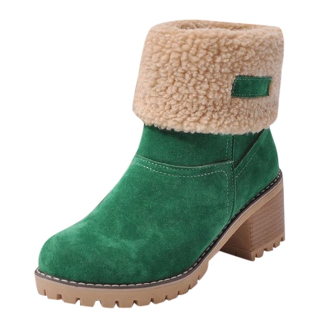 Women's Shoes Snowboots Ladies Winter Flock Shoes Flock Warm Boots Martinas Snow Boots image 3