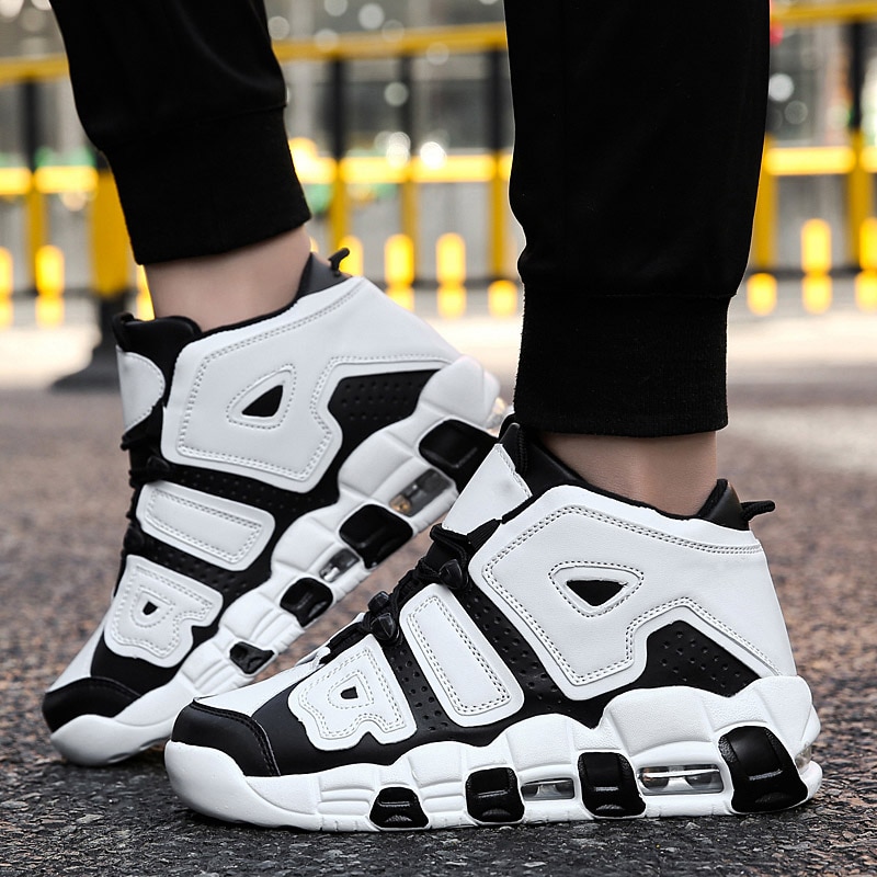 Basketball Shoes Men Air Sports Shoes High Tops Mens Basketball Sneakers Athletics Basket Shoes Chaussures de basket Black shoes image 8
