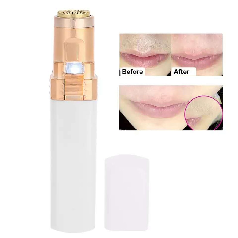 Hair remover beside its removable protective cap