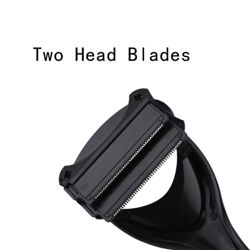 Close view of two parallel toothed blade assemblies