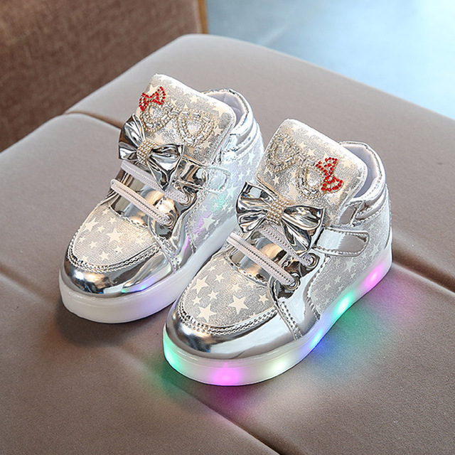 Toddler Baby Shoes Sneakers For Children Girl Boys Star Luminous Child Casual Colorful Light Shoes Sneakers