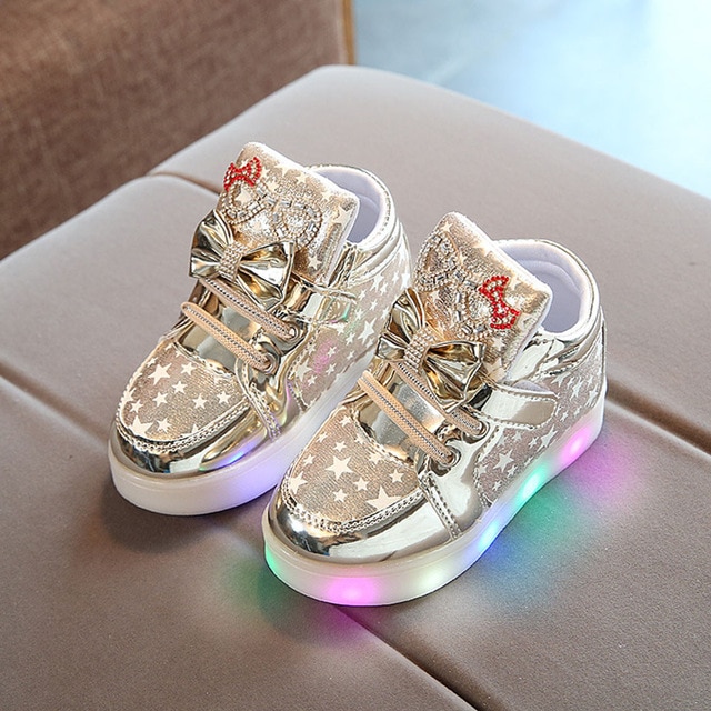 Toddler Baby Shoes Sneakers For Children Girl Boys Star Luminous Child Casual Colorful Light Shoes Sneakers image 4