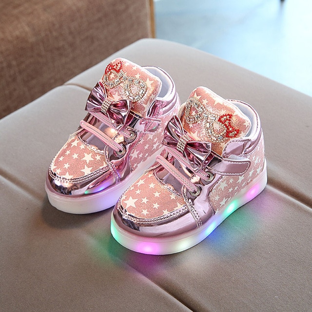 Toddler Baby Shoes Sneakers For Children Girl Boys Star Luminous Child Casual Colorful Light Shoes Sneakers image 3