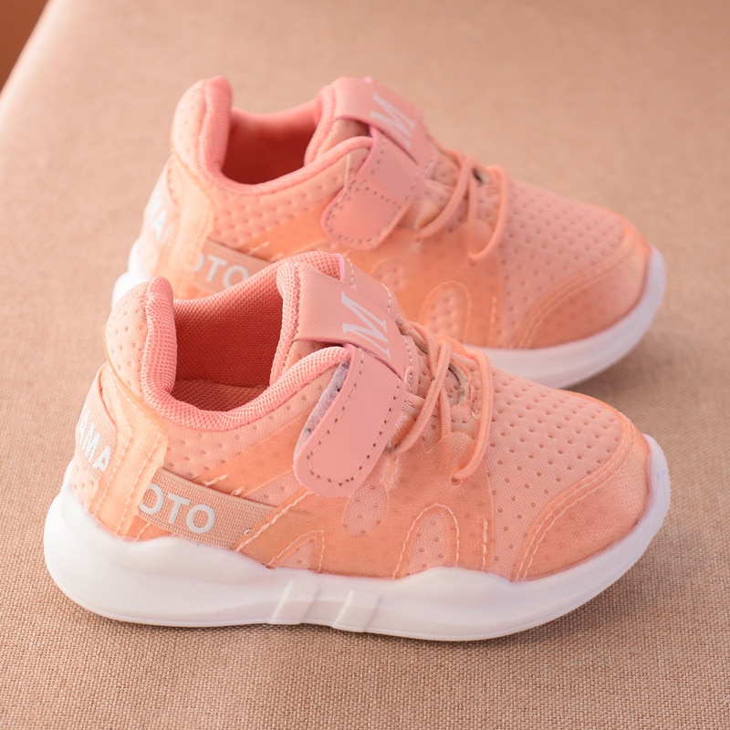 Autumn fashionable net breathable pink leisure sports running shoes for girls white shoes for boys brand kids shoes image 6