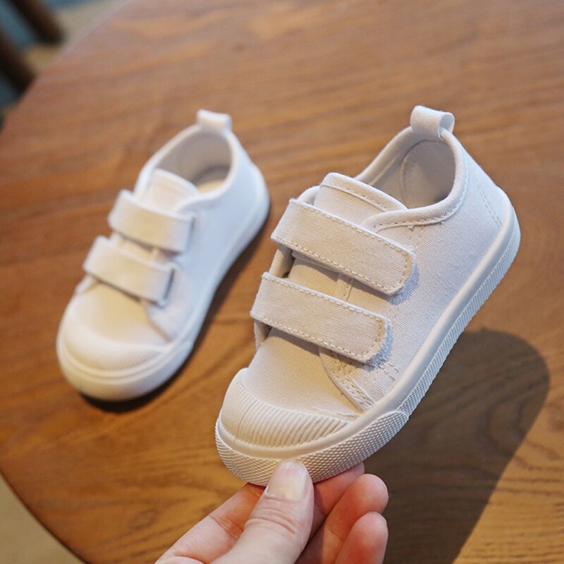White Kids Canvas Shoes For Girls And Boys Kids Trainers Soft Cloth Shoes Boys Girls Baby Toddler Shoes image 10