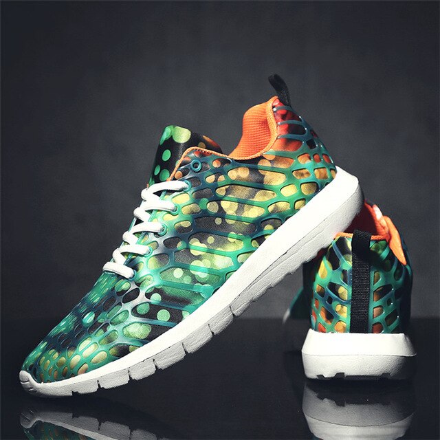 Sneakers Men Women Female Running Shoes Sport Shoes Woman Lace-Up chaussure femme Breathable Camouflage Mesh image 4