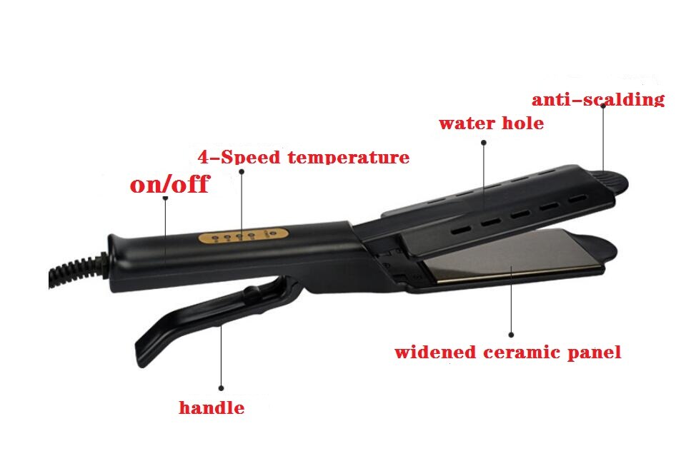 Straightener handle outer cover and ventilation holes