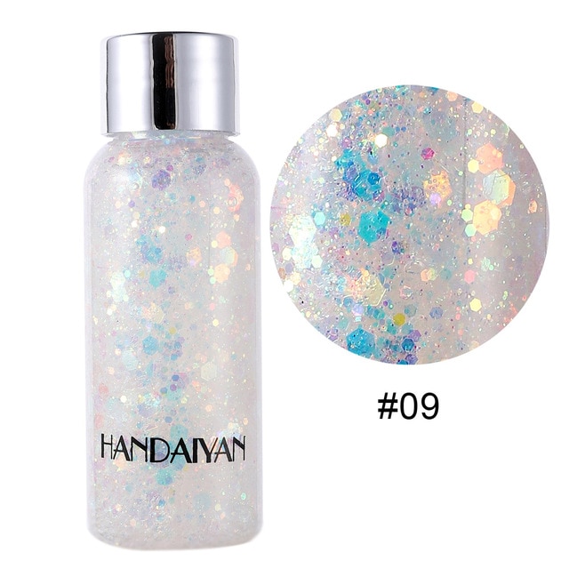 9 Colors Hot Festival Cosmetics Face Body Glitter Cream Sequins Shining Liquid S - Picture 20 of 20
