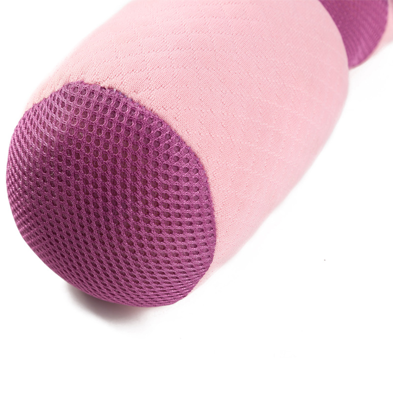 Close-up of magenta mesh grip panel showing non-slip texture