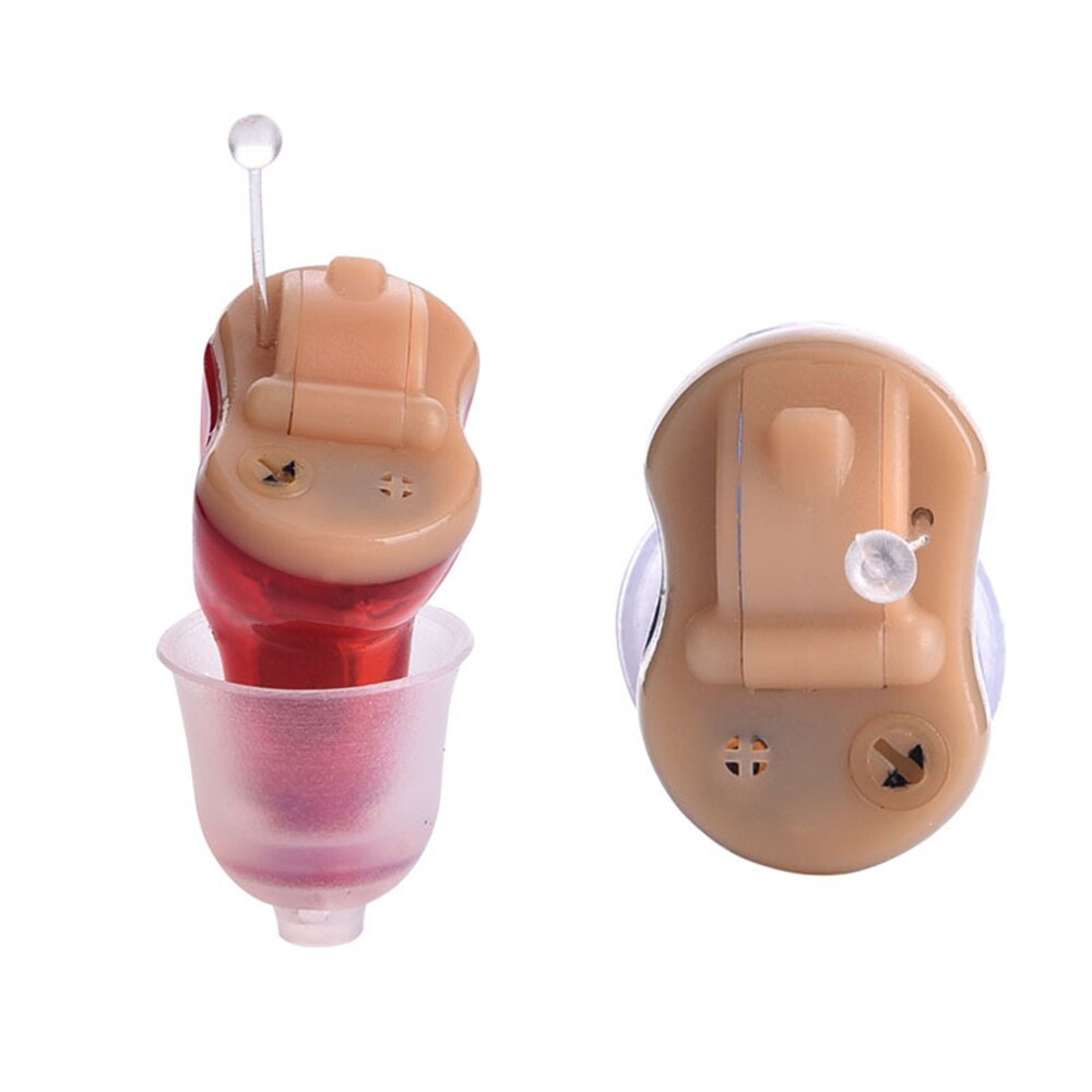 Ergonomic beige hearing device with antenna socket and volume controls, symbolizing a return to confidence