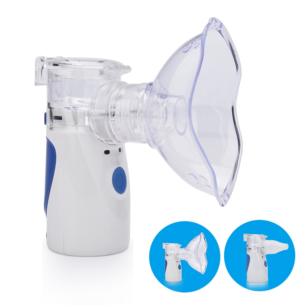 USB‑C charging port close‑up on the nebulizer base, highlighting rechargeable convenience