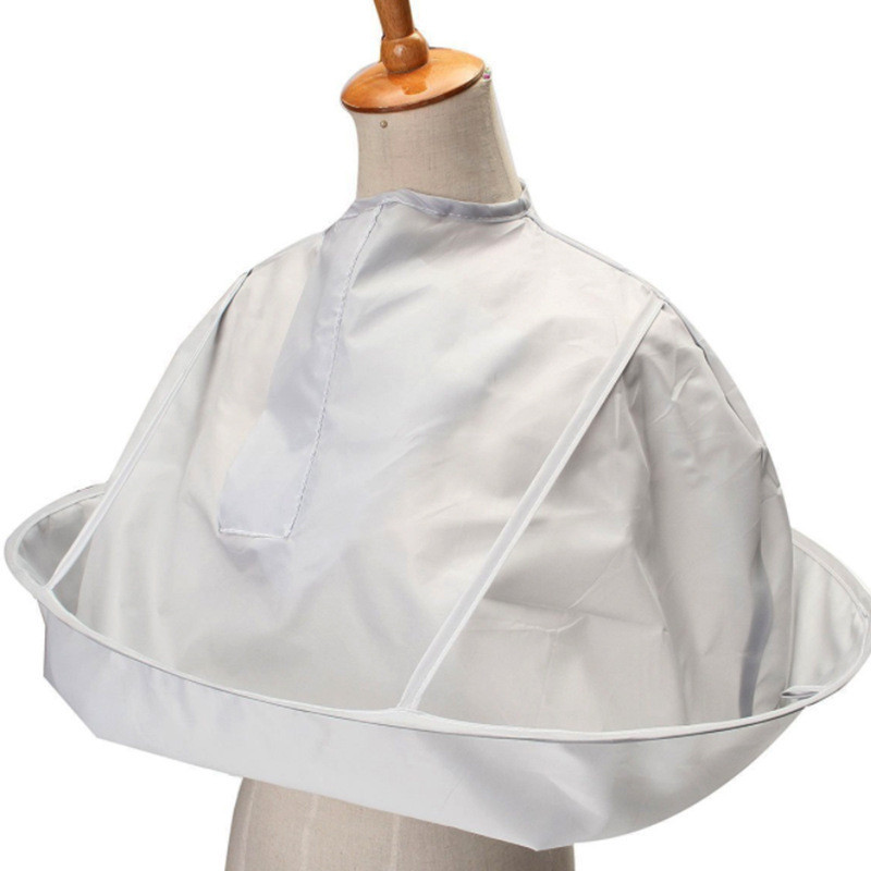 Foldable silver gray umbrella-style cape