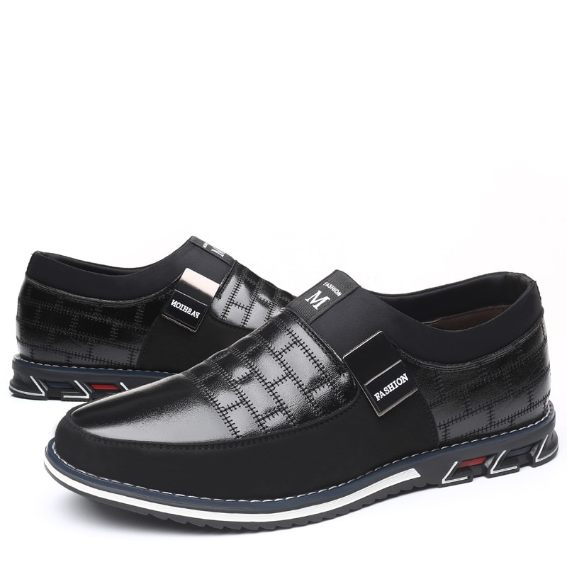 XPAY Genuine Leather Men Casual Shoes Brand 2019 Mens Loafers Moccasins Breathable Slip on Black Driving Shoes 38-46 image 7