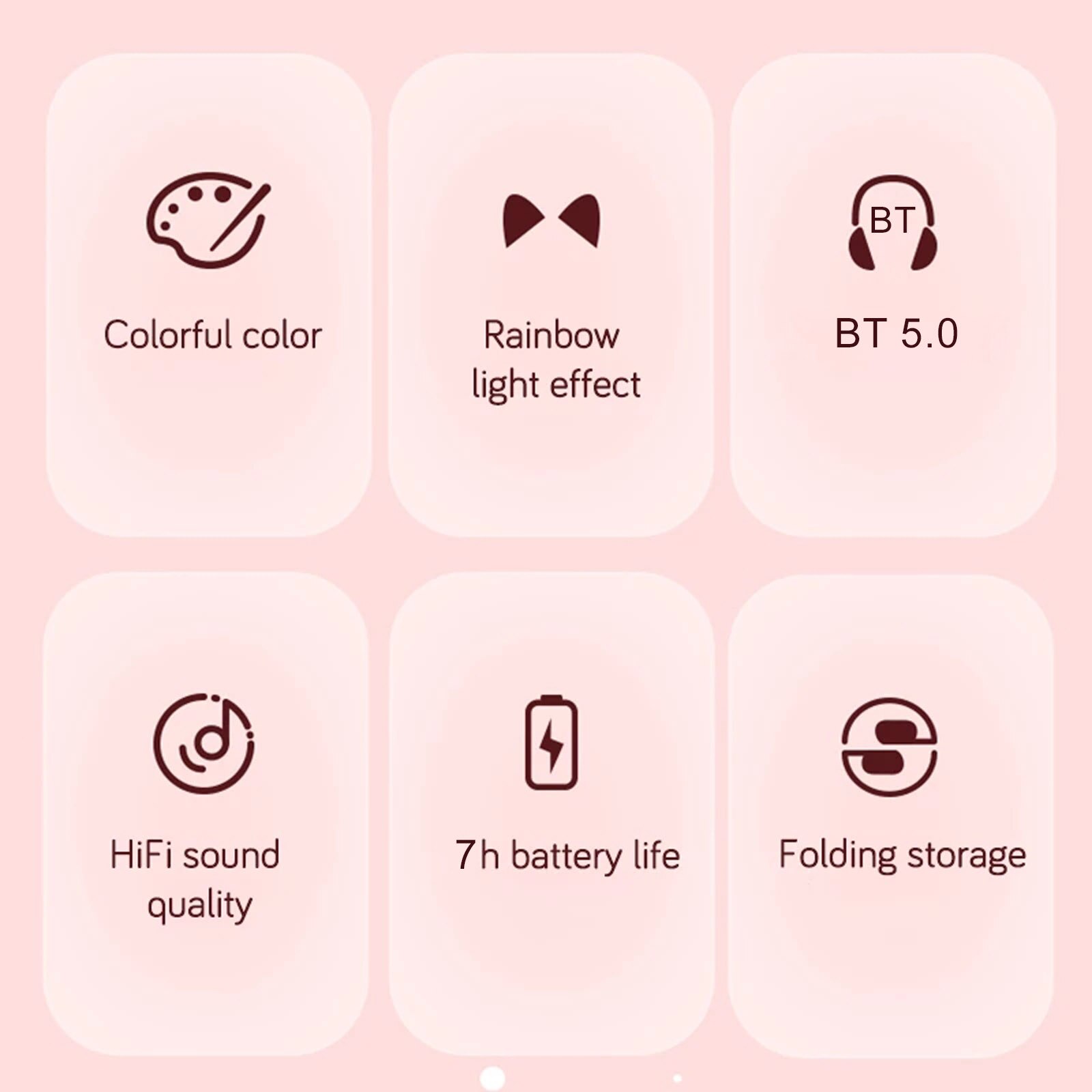 STN-28 Foldable Headset with LED Lights 5