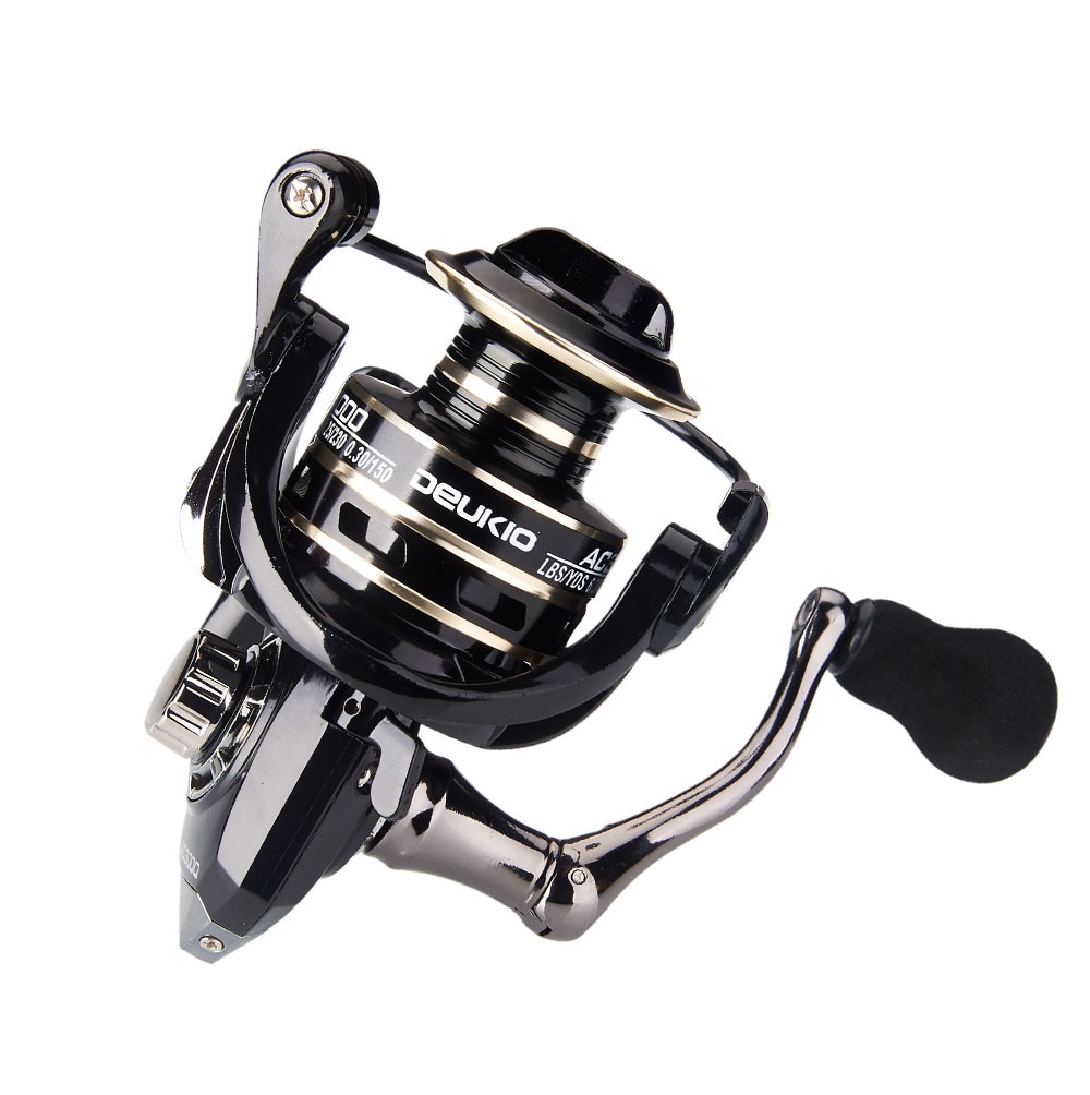 13+1BB Fishing Spinning Reel 2000-6000 No Gap Metal Spool Gear Ratio 5.2:1 Reel Carp Fishing Gear