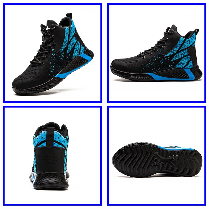 Work Boots Safety Steel Toe Shoes Men Breathable Sneakers Shoes image 8