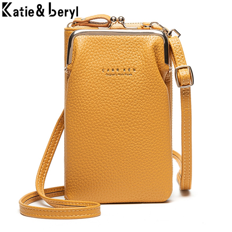 Fashion Small Crossbody Bags Women Mini PU Leather Shoulder Messenger Bag For Girls Yellow Bolsas