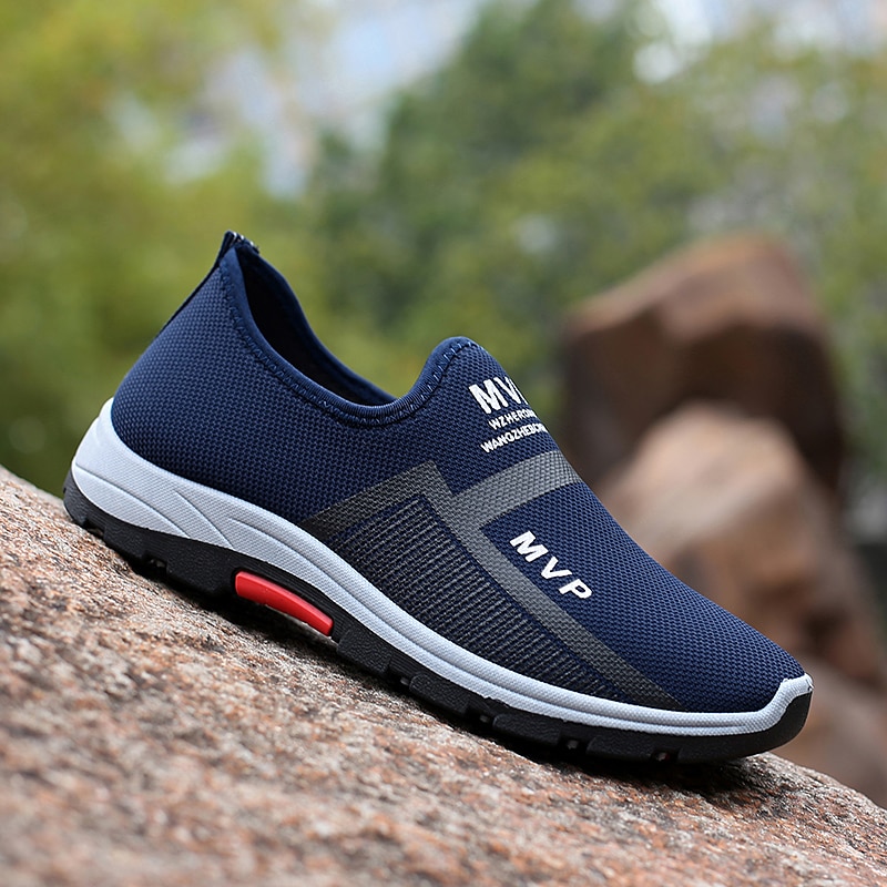 Summer Mesh Men Shoes Lightweight Sneakers Men Casual Walking Shoes Breathable Slip on Mens Loafers Zapatillas Hombre image 6