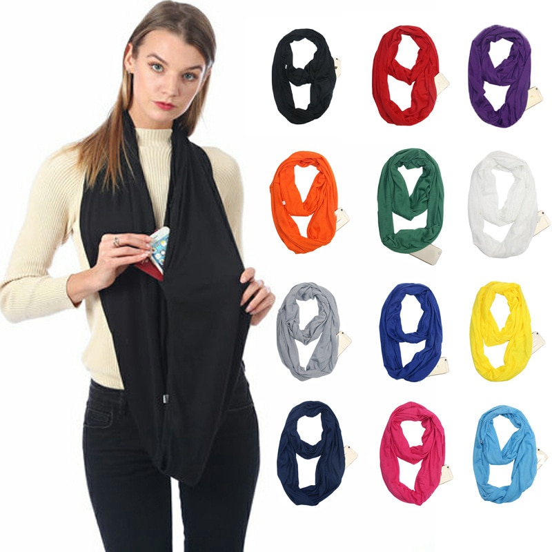 Small Loop Scarf Unisex Loop Scarves for Women Girls Lightweight Convertible Infinity ...