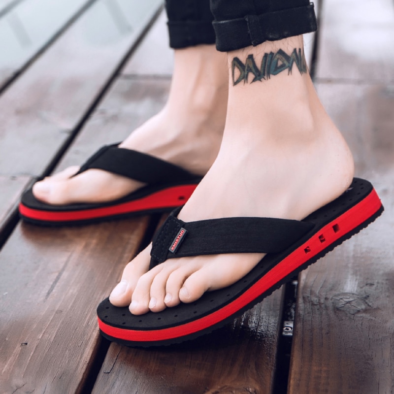 XMISTUO Summer Youth Slippers Of Fish Men Massage Non-Slip Cool Outside Flip Flops Breathable Thick-Soled Toe Sandals image 7