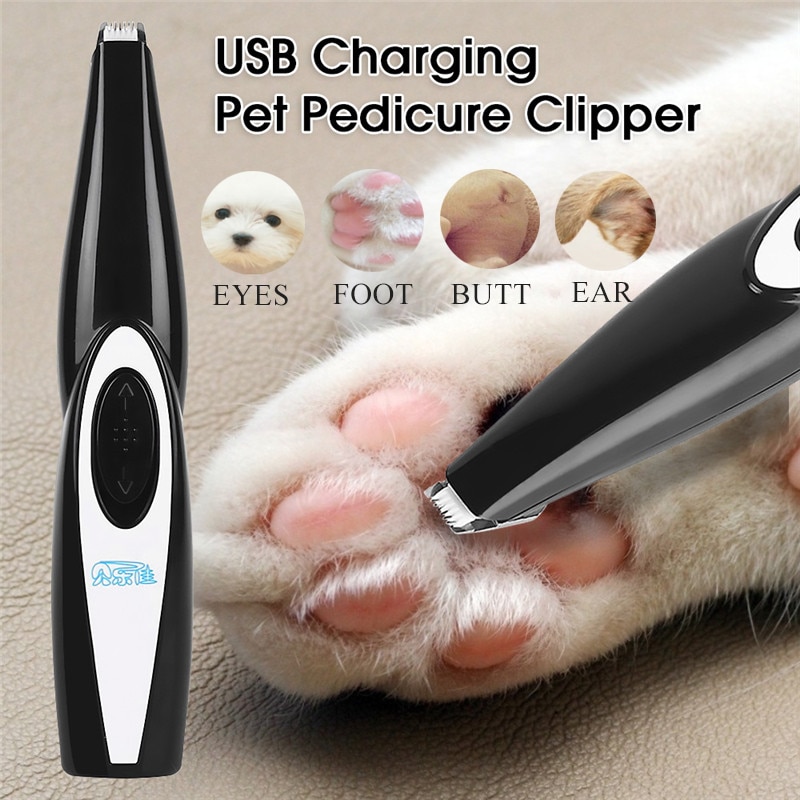 Dog Clippers Professional Pet Foot Hair Trimmer Dog Growing Clipper USB Rechargeable Butt Ear Eyes
