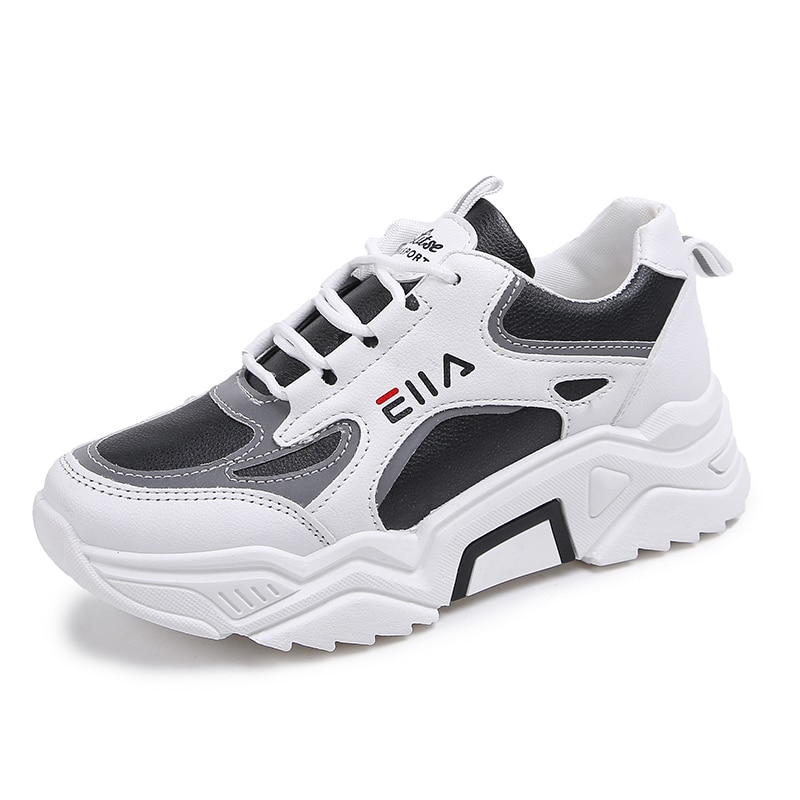 Sneakers Women Breathable Mesh Casual Shoes Female Sneaker Lace Up High Leisure Women Vulcanize Shoe Platform image 4
